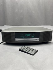 Bose Wave Music System AM/FM Radio CD Player W/Remote Titanium Silver