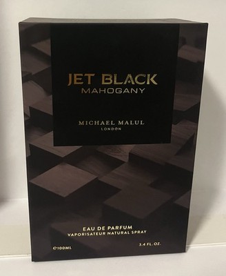 Michael Malul Jet Black Mahogany 3.4 oz / 100 ml eau de parfum for men Spray New