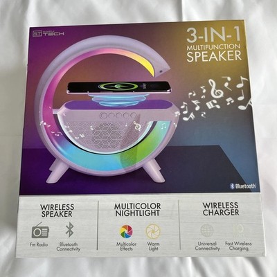 Simply Tech 3 in 1 Multifunction Speaker Bluetooth Wireless Charger Nightlight