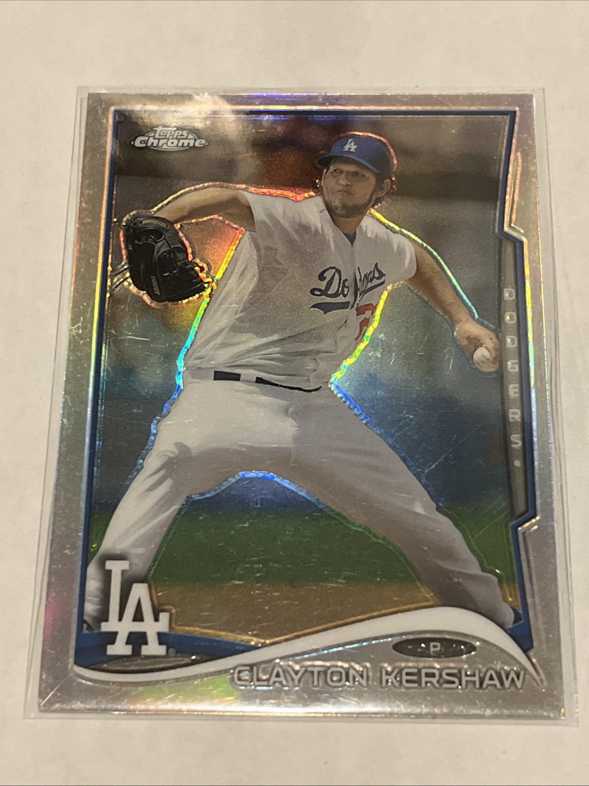 2014 Topps Chrome Refractor Clayton Kershaw #100
