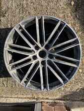 1 X PORSCHE CAYENNE 958 21” ALLOY WHEEL  GREY/CUT  WITH TPMS