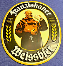 Franziskaner Weissbier German Beer Sign Monk ...
