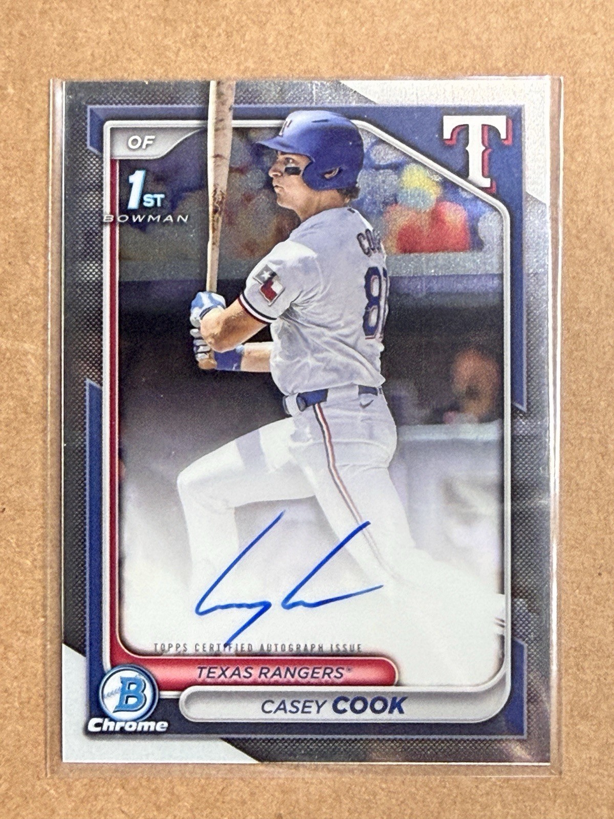 Casey Cook 2024 Bowman Draft - Chrome Prospect Autographs #CPA-CCY (AU, RC) MINT