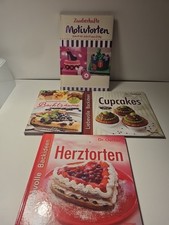 4 Bücher Zum Backen, Motivtorte, Cupcakes Herztorte und Backträume