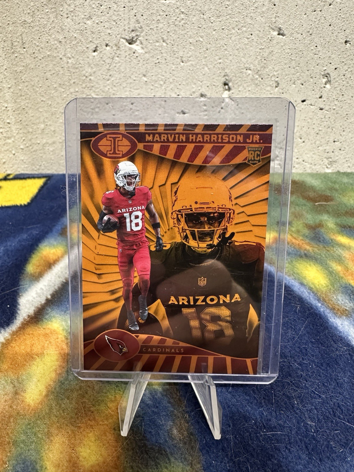 2024 Panini Illusions - Marvin Harrison Jr. #3 Trophy Collection Orange (RC)