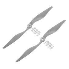 2Pcs 12x8 Inch Propeller RC Propellers 2-Vane Blades Props w/ Adapter Rings