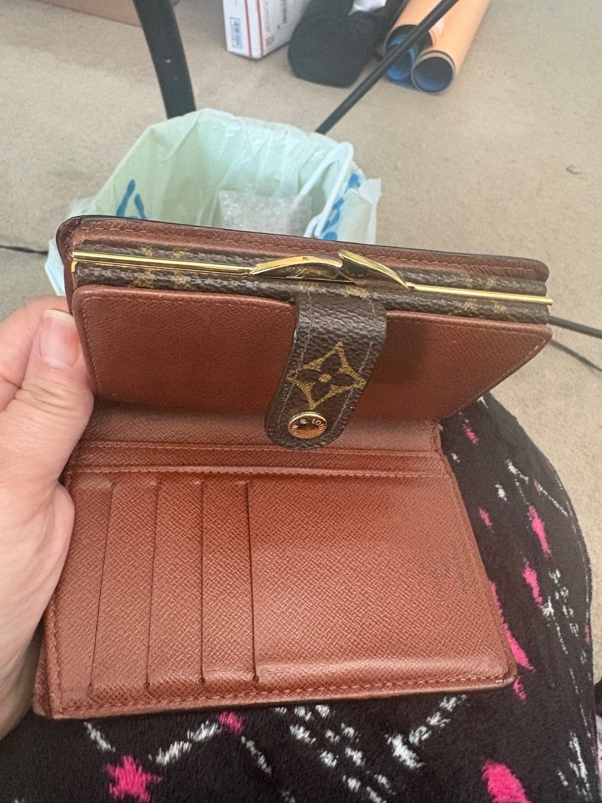 Louis Vuitton wallet kiss lock monogram vintage thumbnail 13