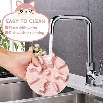 Soft Silicone Anti-Choking Puzzle Slow Down Eating Feeder Insert for Dogs, Co...