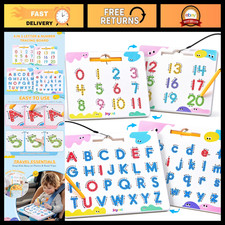 Magnetic Letter  Number Tracing Board Set - ABCs  1-20 Learning Toy