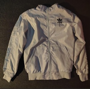 Adidas Men's Gray windbreaker.