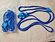 LOT OF 2 Durable Slip Dog Leash Heavy Duty Adjust Nylon Rope Collar Lead 64 In.