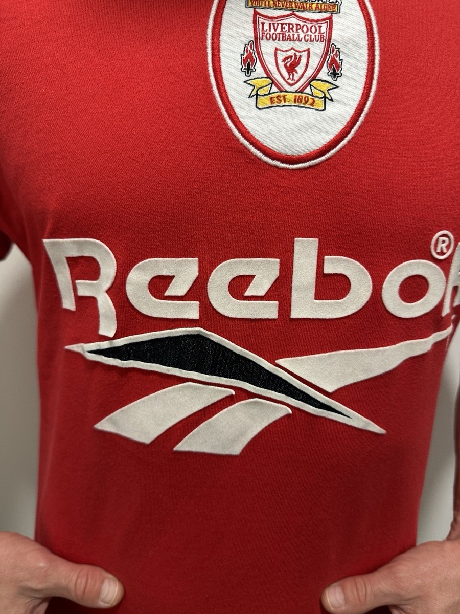 Vintage 1990s Fc Liverpool Training T-Shirt Mens Reebok