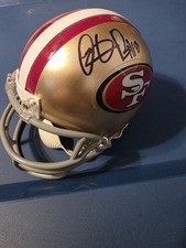 Dante Pettis 49ers autographed & inscribed mini helmet. No box