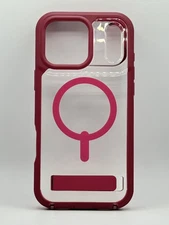 Zagg Rainier Snap Kickstand MagSafe Case For iPhone 17 Pro Max Red Black Cherry