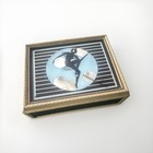 Vintage Art Deco Jewelry, Trinket Box  Dancer & Bubbles Silhouette 10.0" x 8.25” — photo 5