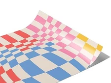 Rwraps Optical Illusion Sunset Tangles Gloss Vinyl Film Wrap 59in x 6in Vinyl