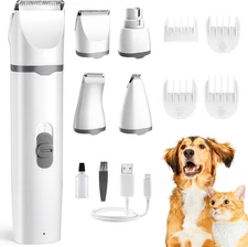 Dog Clippers for Thick Coats | Pro Grooming Kit, Low Noise, Rechargeable Trimmer