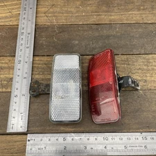 Vintage OEM OCC Chopper Reflector Set Red White Bike Bicycle Rear Front