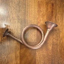 Vintage Brass Bugle Horn with Brass Bell Finish