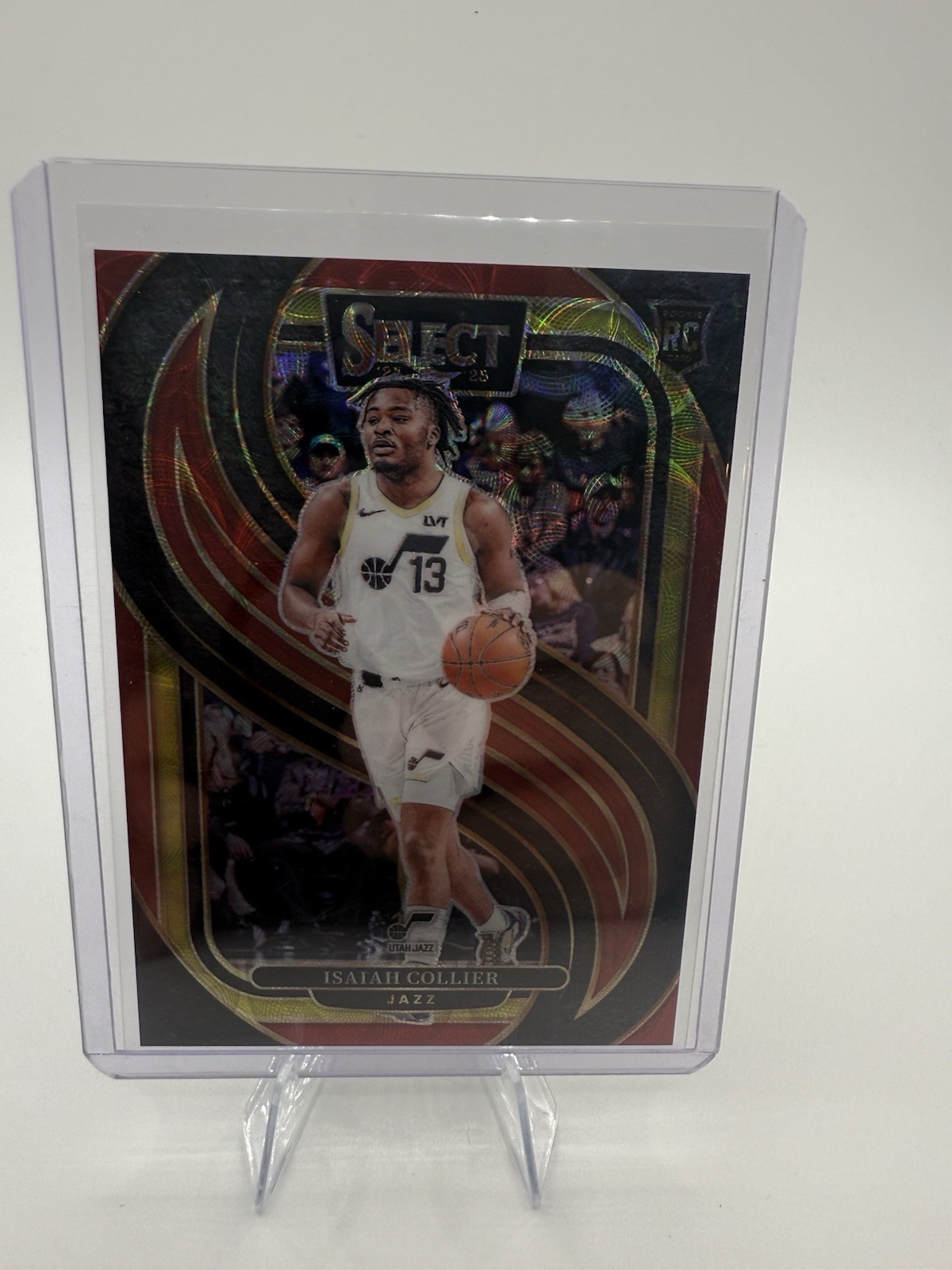 2024-25 Panini Select - Premier Level Isaiah Collier #178 Red Scope Prizm /249