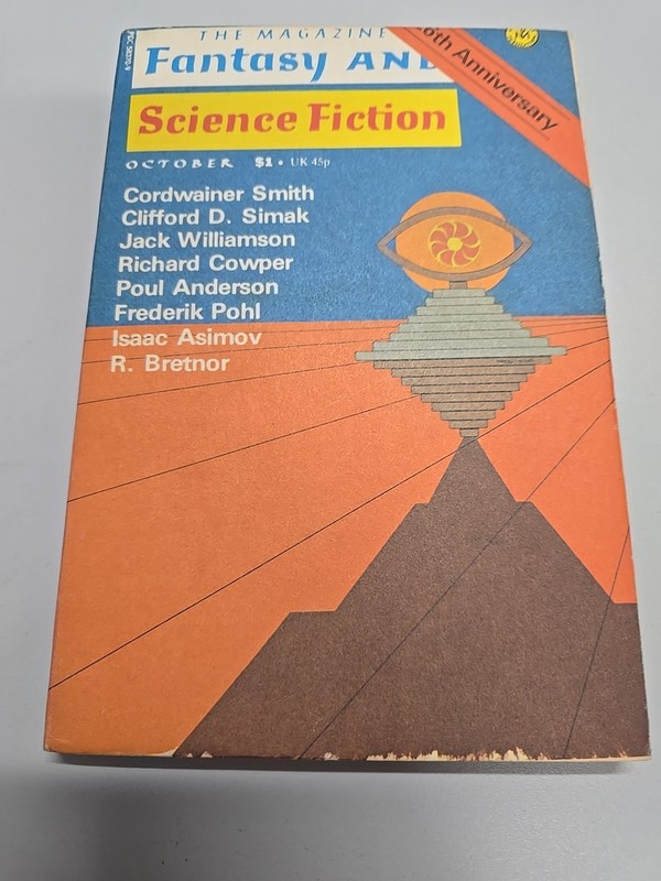 The Magazine Of Fantasy And Science Fiction October 1975 Anderson, Simak, Asimov