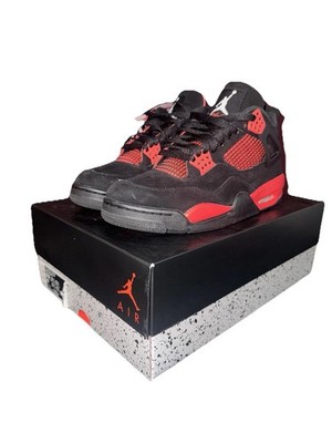 Jordan 4 Retro Red Thunder Size 10.5 (2022) 195243538004| eBay