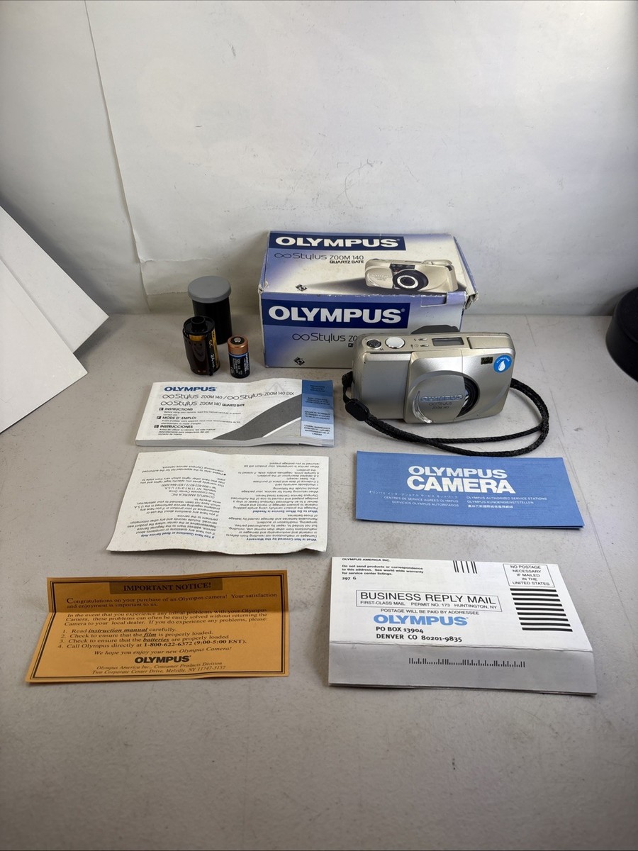 WORKS Olympus Stylus Zoom 140 Deluxe 35mm Point & Shoot Film
