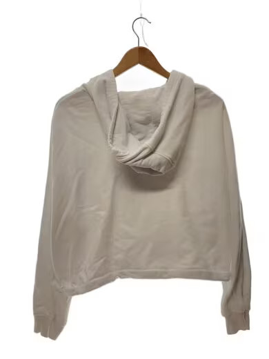 PRADA Zip Hoodie/ Large/ Cotton/ White/ Solid Color/ 138590 R212 11LN thumbnail 2