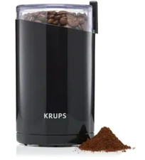 Grinder Coffee Electric Mill Spice Bean Grind Blender Crusher Herb Conical Black