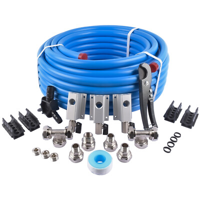 Compressed Air System Master Kit for M7500 3/4 Inch Tubing 100 Feet 3 Outlets