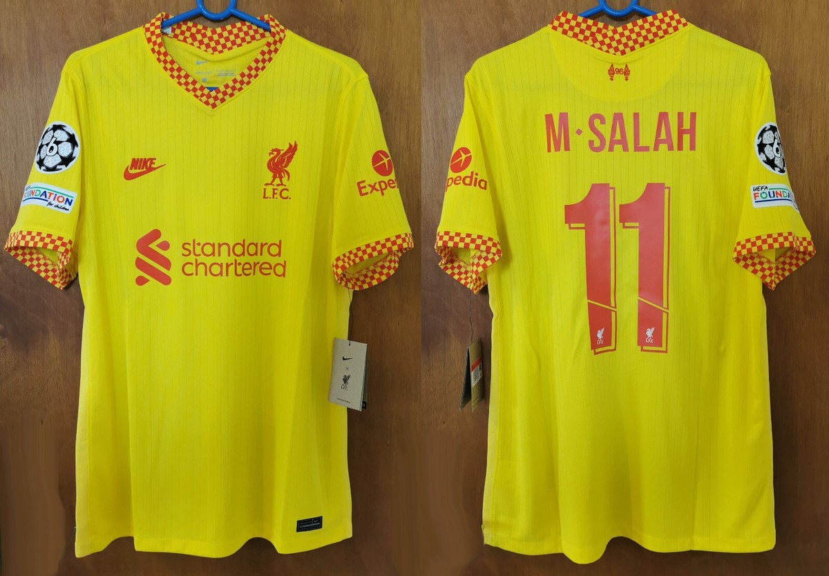 LIVERPOOL jersey 2021/22 #11 M. SALAH away Champions League | eBay