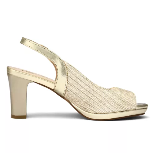 Women Low Chunky Heel Sandals Peep Toe Slingback Platform Dress Pump Shoes - Picture 14 of 26