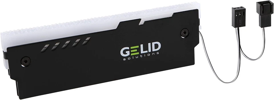 Gelid Lumen RGB RAM Black Memory Coolers for 2 x Ram via 3 Pin Header 2 Pack - Image 4 of 4