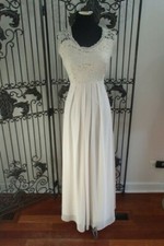 3062 BILL LEVKOFF SZ 10 CHAMPAGNE 7011 165 PROM FORMAL BRIDESMAIDS GOWN DRESS