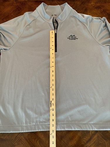 Adidas Mens XL Gray 1/4 Zip Pullover Golf Jacket The Crossings at Carlsbad - Picture 6 of 7