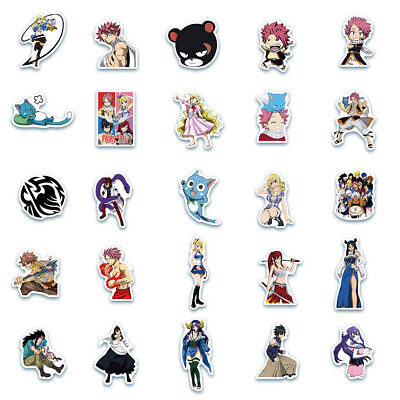 Fairy Tail Anime Stickers - Set of 25