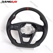 Real Carbon Fiber Steering Wheel Fit Seat Leon Cupra Mk2 Tarraco Arona 2013-2019