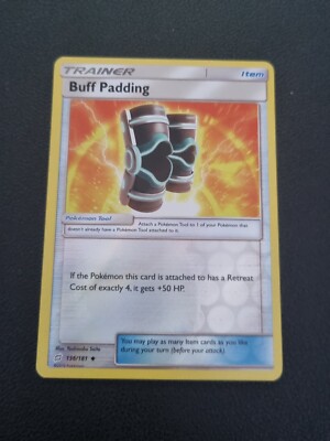 REVERSE HOLO Pokemon Karte Sonne & Mond Team Up TCG Card Buff Padding 136/181