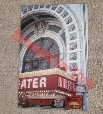 1970's Historic National Theatre Facade Burlesque Monroe St Detroit 11x17 Photo