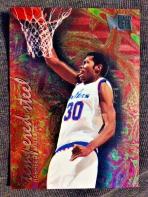 Metalin Rasheed 1 1995-96 Fleer Metal Rasheed Wallace Rookie RC Tempered Steel Insert ...