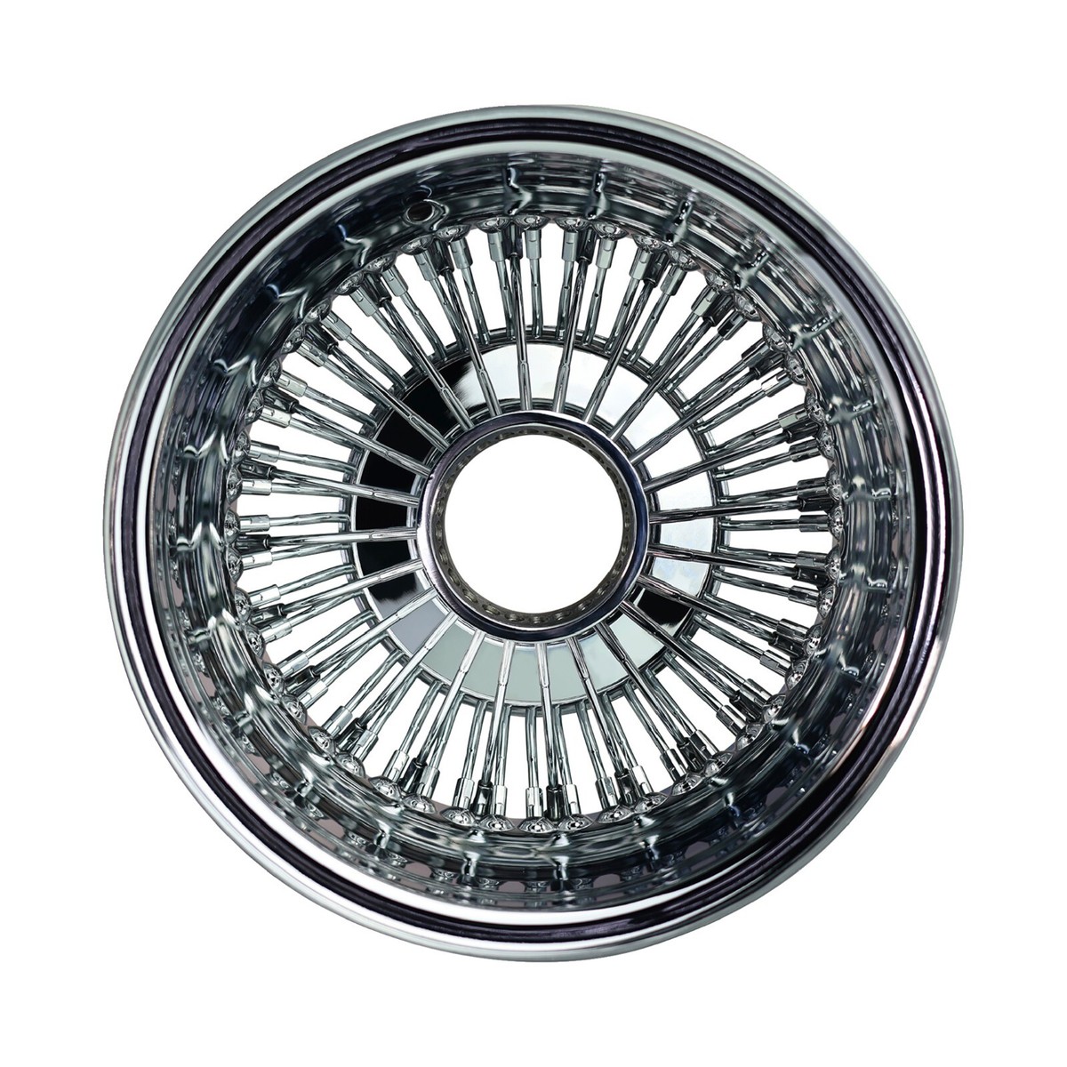 13x7 Reverse 72 Spoke SS Straight Lace Lowrider Wire Wheel