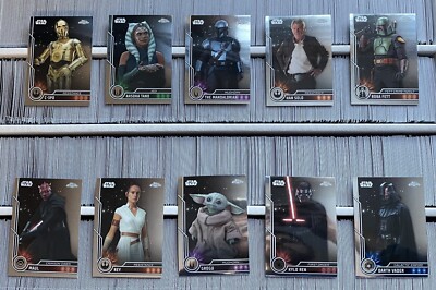 2023 Topps Chrome Star Wars COMPLETE YOUR SET Base Card #1-100 (YOU PICK)