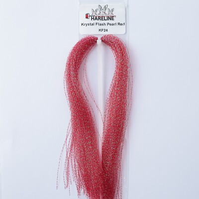 Hareline Krystal Flash - Pearl Red