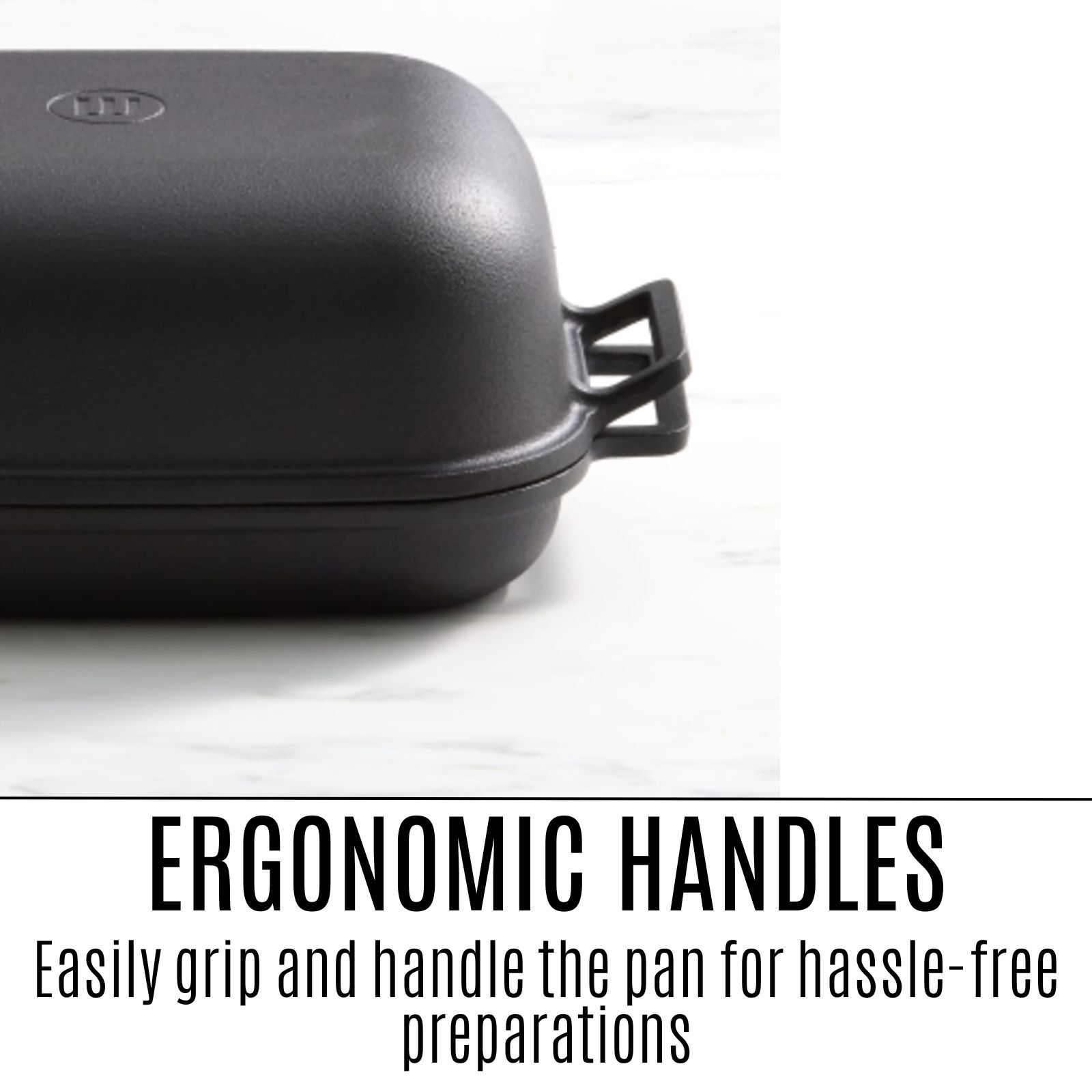 Wolstead Endure PreSeasoned Cast Iron Oven Safe 250°C Bread Baking Pan