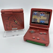 Gameboy Advance SP AGS-001 or IPS Groudon Pokemon *Glass Lens & New Battery*