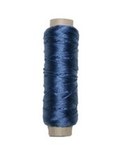 (0,09&euro;/m) Sattlergarn Zwirn 14x2x3 Polyester 50 m blau &Oslash; 0,3mm (5121)