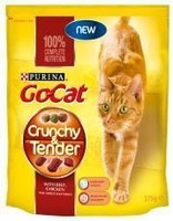 2 Packs Of 5 X Go Cat Crunchy&tender Bf Chk & Veg 2 Packs Of 5 X Go Cat Crunchy&tender Bf Chk & Veg