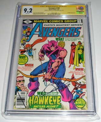 Marvel Comics Avengers 189 CGC 9.2 SS Jeremy Renner Hawkeye Signed