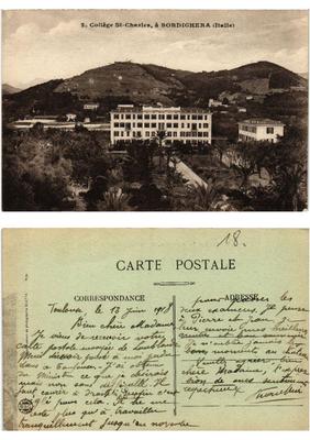 CPA AK BORDIGHERA College St. Charles ITALY (532512)