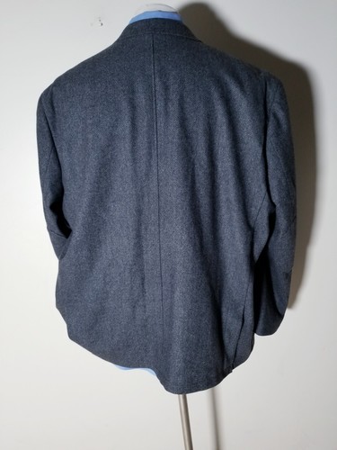Blazer Chaqueta Deportiva Abrigo Joseph Abboud 3XL Lana Tweed Espiga Sin Construir - Imagen 5 de 8